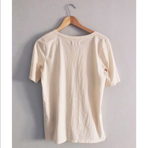Madewell Tops - Madewell Cream Boyfriend Loose Weekend Tee Madewell Tops - Madewell Cream Boyfriend Loose Weekend Tee